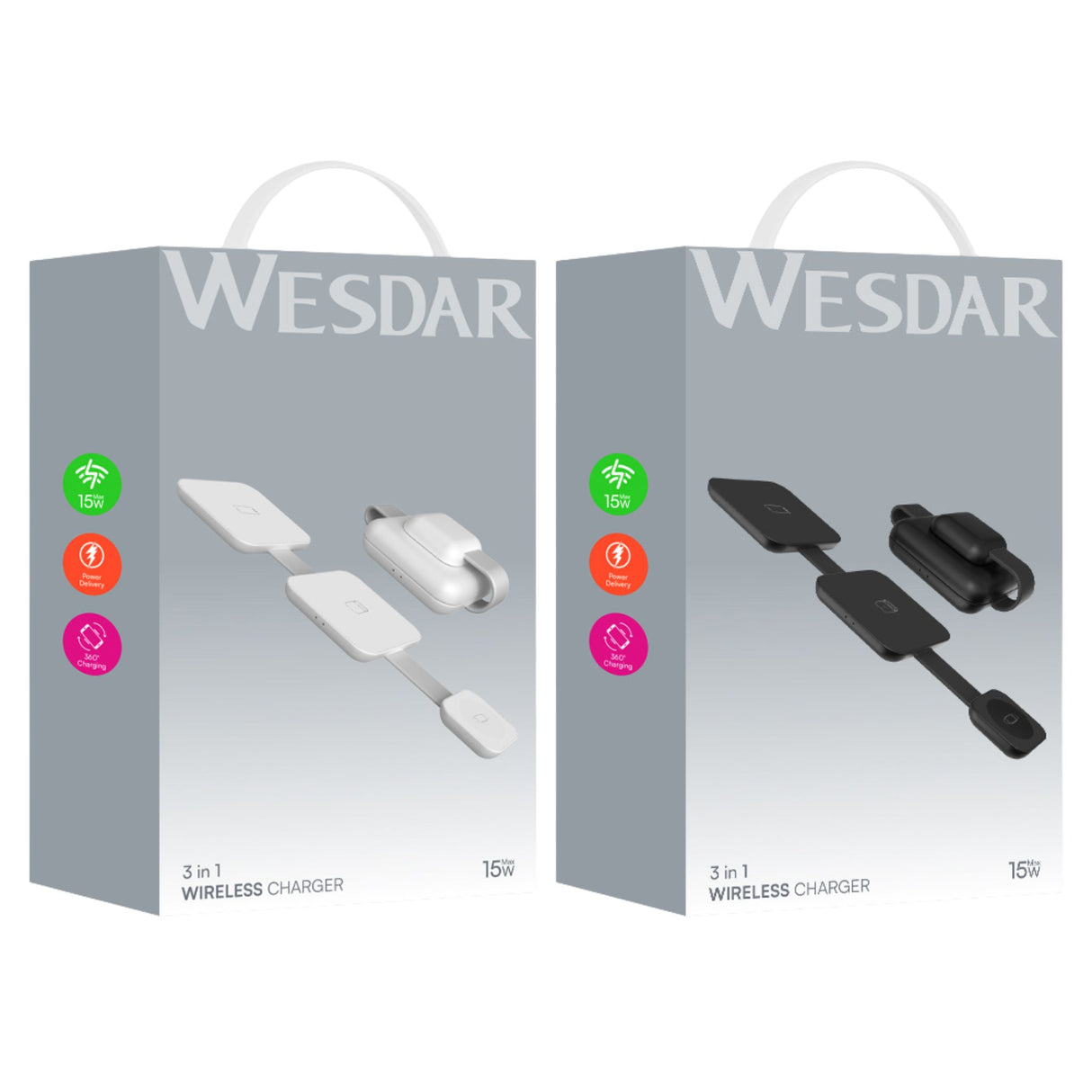 Wesdar WX688 15w 3 in 1 Wireless Charger