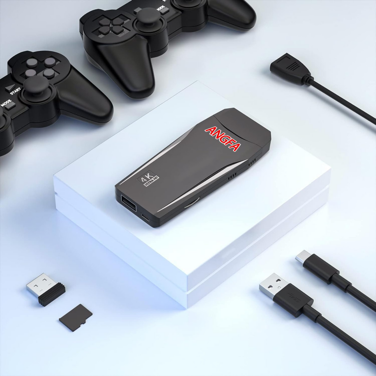 Wireless Retro Game Console Stick Built in 20000+ Games with 18 Emulators 64GB