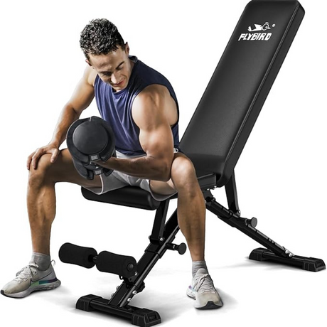 Flybird Adjustable Weight Strength Training Bench for Full Body Workout