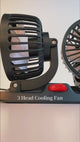 3 Head 360 Car Cooling Fan