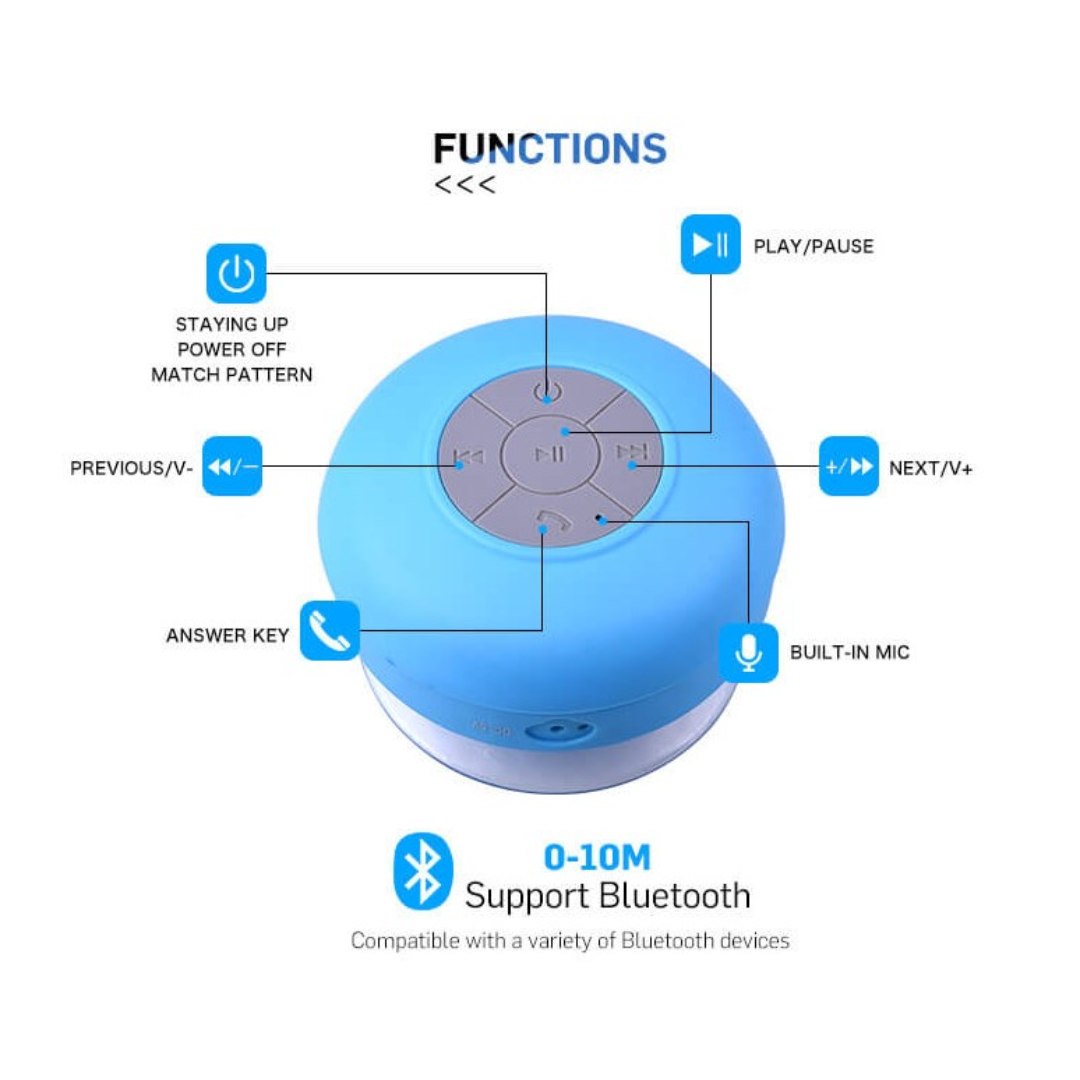 Portable Bluetooth Splash Proof Speaker