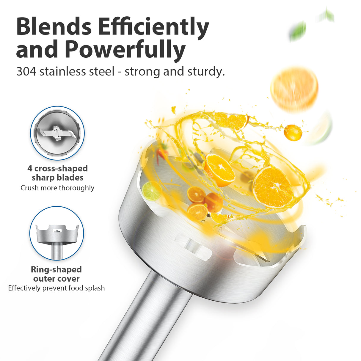 ELECHOMES 4 in 1 Multi Use Hand Blender Model HB106 (OPEN Box Condition)