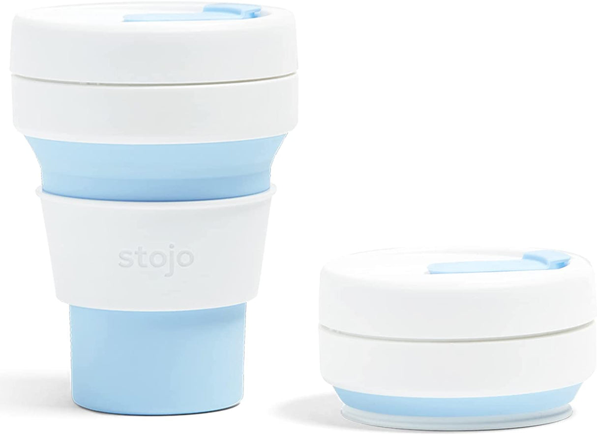 Stojo Collapsible Travel Cup With Straw, 16oz / 470ml