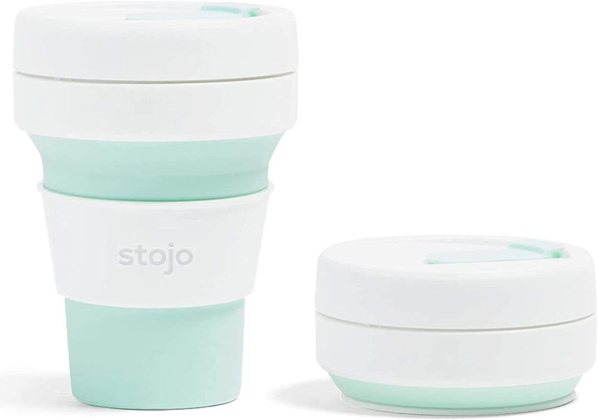 Stojo Collapsible Travel Cup With Straw, 16oz / 470ml
