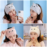 Cat Ear Wash Turban / Headband for Women