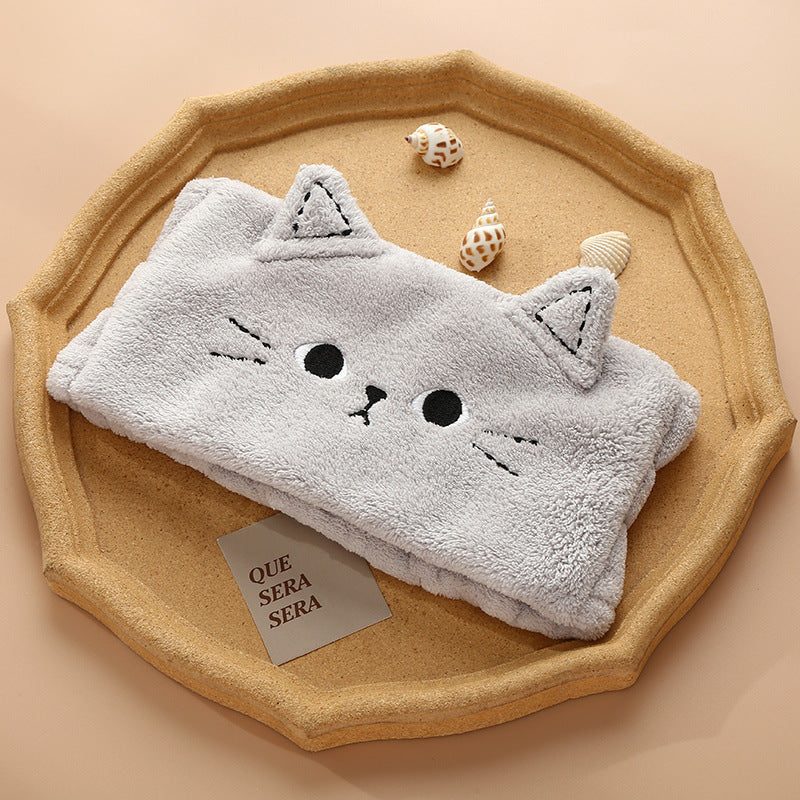Cat Ear Wash Turban / Headband for Women