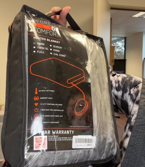 Degrees of Comfort Electric Blanket Queen Size, Heated Blankets with Dual C $45 XL Twin Degrees of Comfort brand Electric Blanket