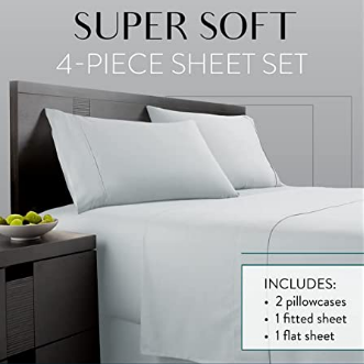 Danjor Linens Platinum 1800 Collection Microfiber Queen Size Bed Sheet 6pc Set
