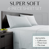 Danjor Linens Platinum 1800 Collection Microfiber Queen Size Bed Sheet 6pc Set