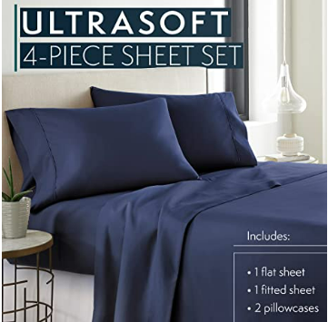 Danjor Linens Platinum 1800 Collection Microfiber King Size Bed 4 pcs Sheet Set