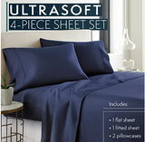 Danjor Linens Platinum 1800 Collection Microfiber King Size Bed 4 pcs Sheet Set