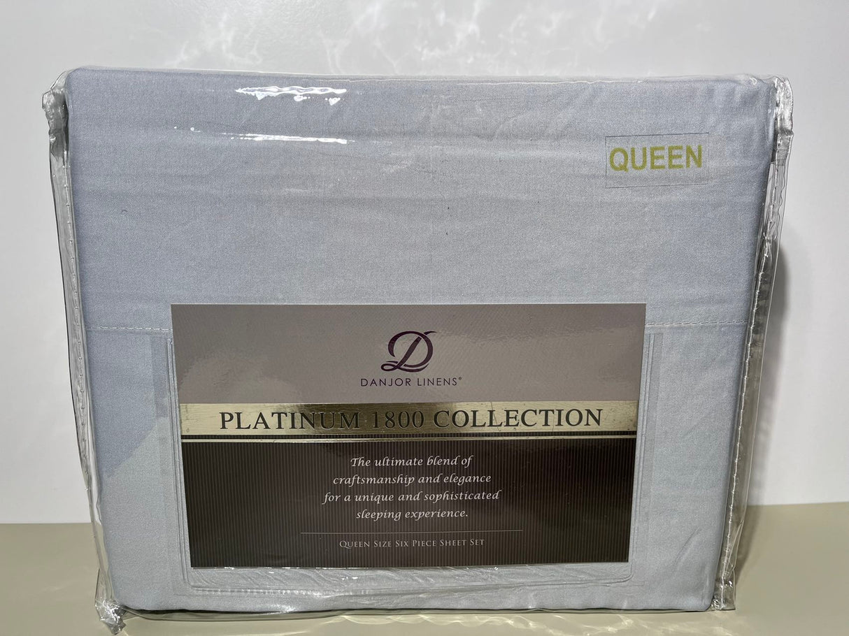 Danjor Linens Platinum 1800 Collection Microfiber Queen Size Bed Sheet 6pc Set